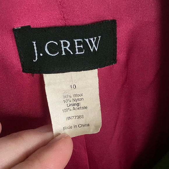 J. Crew Vintage Green Coat - 100% Wool - Picture 2 of 7